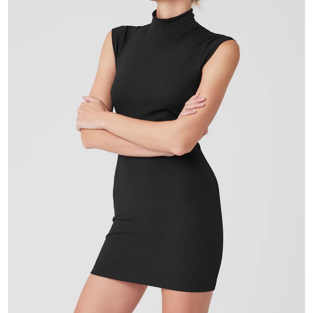alo mock neck dress